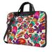 ZICANCN Laptop Case 15.6 inch Spring Blooming Groovy Floral Work Shoulder Messenger Business Bag for Women and Men