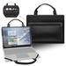 2 in 1 PU leather laptop case cover portable bag sleeve with bag handle for 13.4 Dell XPS 13 plus 9330 laptop Black