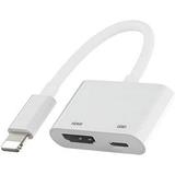 [Apple MFi Certified] Lightning to HDMI Adapter Digital AV for iPad iPhone to HDMI Adapter 1080P with Lightning Charging Port Compatible for iPhone iPad and iPod Models and TV Monitors Projectors