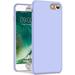 Liquid Silicone Gel Rubber Case Soft Microfiber Cloth Lining Cushion Compatible with iPhone 8/ iPhone 7 Light Blue