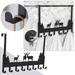 Beppter Hooks 1X Hook Rack Set Over The Door Hook Hanger Metal Over The Door Decorative Organizer Rack With 8 Hooks for Hanging Towel Coat Clothes Hat Bag Behind Back Of Door