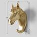 WNG Creative Non-punch Coat Hook Sticky Hook Decorative Hook Creative Animal Head Wall Hanging Deer Head Hook Gold