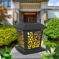 Deagia Outdoor Lighting Clearance Solar Post Lights Outdoor Fence Cap Light for Posts Patio Garden Decoration White Lighting Black Lighting Solar Outdoor Post Cap Lights Light for Fence