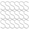 20 Pcs Coat Hangers Metal Hook Rack Sturdy Hangers Space Saving Hangers for Clothes S-shaped Hook Metal Hanger Holder