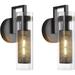 Wall Sconces Set of Two Matte Black Wall Light Fixtures Wall Lamp with Led 3000K 12W Sconces Wall Lighting Wall Lights Sconces Wall Decor Set of 2 Black Wall Sconce Wall Lamps for Bedrooms Set of 2