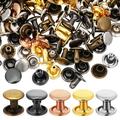 Clothing Rivet Spike 100 Pcs Flat Impact Double Sided Leather Rivets Facinators Hats Punk Crafting DIY Studs