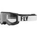 Fly Racing Focus Youth Goggles - White/Black w/ Clear Lens