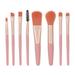 8pcs Makeup Brushes Set Portable Professional Cosmetic Blending Face Powder Brushes for Women GirlsPink