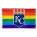 WinCraft Kansas City Royals 3' x 5' Single-Sided Deluxe Team Pride Flag