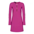 Pinko , A-line Mini Dress with Bell Sleeves ,Purple female, Sizes: M