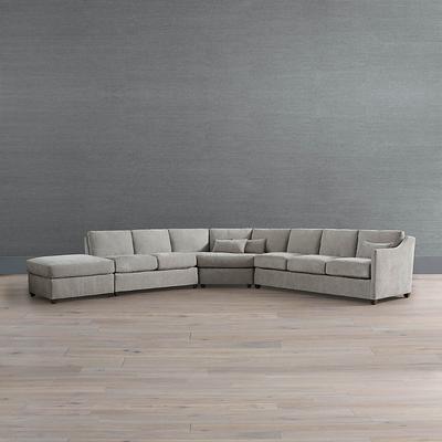 Reagan 4-pc. Curved Sectional - Grey Ayla - Frontgate