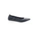 Clarks Flats: Black Print Shoes - Women's Size 9 1/2 - Almond Toe