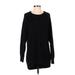 Old Navy Casual Dress - Mini High Neck Long sleeves: Black Print Dresses - Women's Size Small