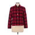 Talbots Jacket: Short Red Checkered/Gingham Jackets & Outerwear - Women's Size 6 Petite