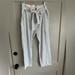 Free People Pants & Jumpsuits | Free People Size 8 Cotton Blue White Stripe High-Waisted Pants | Color: Blue/White | Size: 8