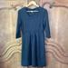 J. Crew Dresses | J. Crew Sweater Gray Wool Cashmere Blend 3/4 Sleeves Dress | Color: Gray | Size: M