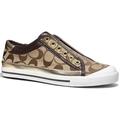 Coach Shoes | Coach Size 10b Signature Canvas Felix Classic Slip On Sneakers Shoes | Color: Brown | Size: 10