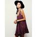 Free People Dresses | Intimately Free People She Swing Slip Dress Maroon Printed Size Xs Bohemian | Color: Red | Size: Xs