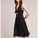 Anthropologie Dresses | Anthro Hutch Size Xl April Keyhole Tie Front Midi Dress Black Sleeveless Pockets | Color: Black | Size: Xl