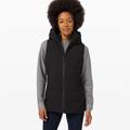 Lululemon Athletica Jackets & Coats | Lululemon Black Sleet Street Hooded 600 Fill Goose Down Waterproof Vest | Size 4 | Color: Black | Size: 4