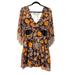 Anthropologie Dresses | Anthropologie Verb Beaded Fringe Cutout Floral Mini Dress Size Small Nwot | Color: Black/Orange | Size: S