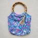 Lilly Pulitzer Bags | Lilly Pulitzer X Target Limited Edition Bamboo Handle Pink And Blue Bag Purse | Color: Blue/Pink | Size: Os