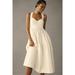 Anthropologie Dresses | Anthropologie Forever That Girl Denim Sweetheart White Dress Xs | Color: White | Size: Xs