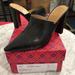 Tory Burch Shoes | Like New Tory Burch Penelope Mule 90mm Size 6 | Color: Black/Gold | Size: 6