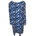 J. Crew Dresses | J. Crew Mercantile Size Medium Blue Floral Shift Dress Long Sleeve | Color: Blue/White | Size: M