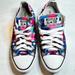 Converse Shoes | Converse Chuck Taylor All Star Low Rise Sneakers Blue Pink Geometric M 7 W 8.5 | Color: Blue/Pink | Size: 8.5