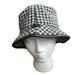 Coach Accessories | Coach Houndstooth Fabric Hat W/ Leather Trim | Color: Black/White | Size: Os