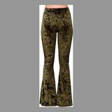American Eagle Outfitters Pants & Jumpsuits | Green Crushed Velvet Bellbottoms Flare Pants | Color: Green | Size: S