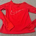 Nike Tops | Bike- Womens Dry Long Sleeve Running Top | Color: Red | Size: Xs