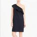 J. Crew Dresses | J. Crew Linen Blend One Shoulder Dress L | Color: Black | Size: L