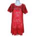 Free People Dresses | Free People Womens Black Red Sheer Lace Shift Mini Dress Size S Nwt | Color: Black/Red | Size: S