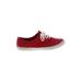 Mossimo Supply Co. Sneakers: Red Print Shoes - Women's Size 9 - Almond Toe