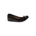 Neiman Marcus Flats: Slip-on Wedge Casual Black Print Shoes - Women's Size 7 1/2 - Round Toe