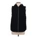 Jack by BB Dakota Vest: Below Hip Black Solid Jackets & Outerwear - Women's Size Medium