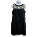 J. Crew Dresses | J. Crew Linen Blend Black Embroidered Shift Dress Size Small | Color: Black/Cream | Size: S
