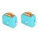 BESTonZON 2 Sets Toaster Toy Puzzle Toy Kitchen Toy Toaster Early Learning Toaster Toys Educational Toy Educational Plaything Mini Food Mini Bread Machine Toy Taste Plastic Gift Child