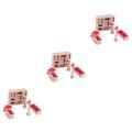 UPKOCH 3pcs Miniature Furniture Toys Furniture Toy Accessories Wooden Baby Girl Sofa Toy Set