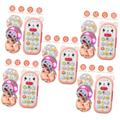 Vaguelly 5pcs Children's Mobile Phone Toy Kids Phone Phones Children’s Toys Baby Telephone Toy Baby Cell Phone Toys Learning Educational Toys Cell Phone Toys for Baby Phone Toy for Toddlers