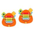 BESTonZON 2 pcs Fashion Instrument child instrument Colorful Musical Instrument musical instrument percussion Musical Instrument Toy playset Toy puzzle children’s toys Fashion