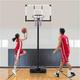 Basketball Hoop System Portable 7.5-10ft Height Adjustable Basketball Net Stand DLHUK0310