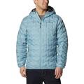 Columbia Men's Hooded Down Jacket, Delta Ridge Stone Blue