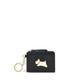 Radley Small Leather Keyring Zip Top Coin Purse Card Holder Radley Respects in Black