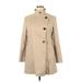 Nine West Jacket: Mid-Length Tan Solid Jackets & Outerwear - Women's Size X-Large