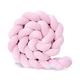 Flipped Warmth 3 Shares Cot Bumper Bed Snake Braided for Cot Bed Braided Baby Bumper Head Protection Bed Border Nursing Cotton Knot Pillow Decorative Cushion for Sofa Bedroom Living Room,J,3M