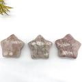 IPWWUTTH Reiki Crystal Natural Rhodonite Stones Star Shaped Minerals Crystal Gifts Crystal Hand Carved Reiki Home Decoration Crystals Can be Used for Home Goods (Size : 2pcs)