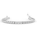 BFD WHITE GOLD DIAMOND BRACELET FOR WOMEN, D/VS 3.00 CARAT ROUND DIAMOND TENNIS BARACELET, PARTY WEAR DIAMOND BRACEELT